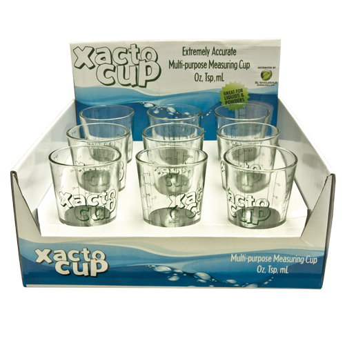 Xacto Cup Display + 9 Glasses