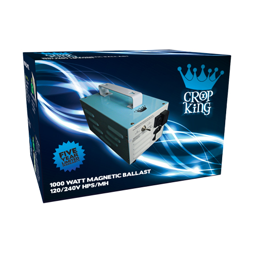 1000W Crop King Magnetic Ballast MH/HPS 120/240V